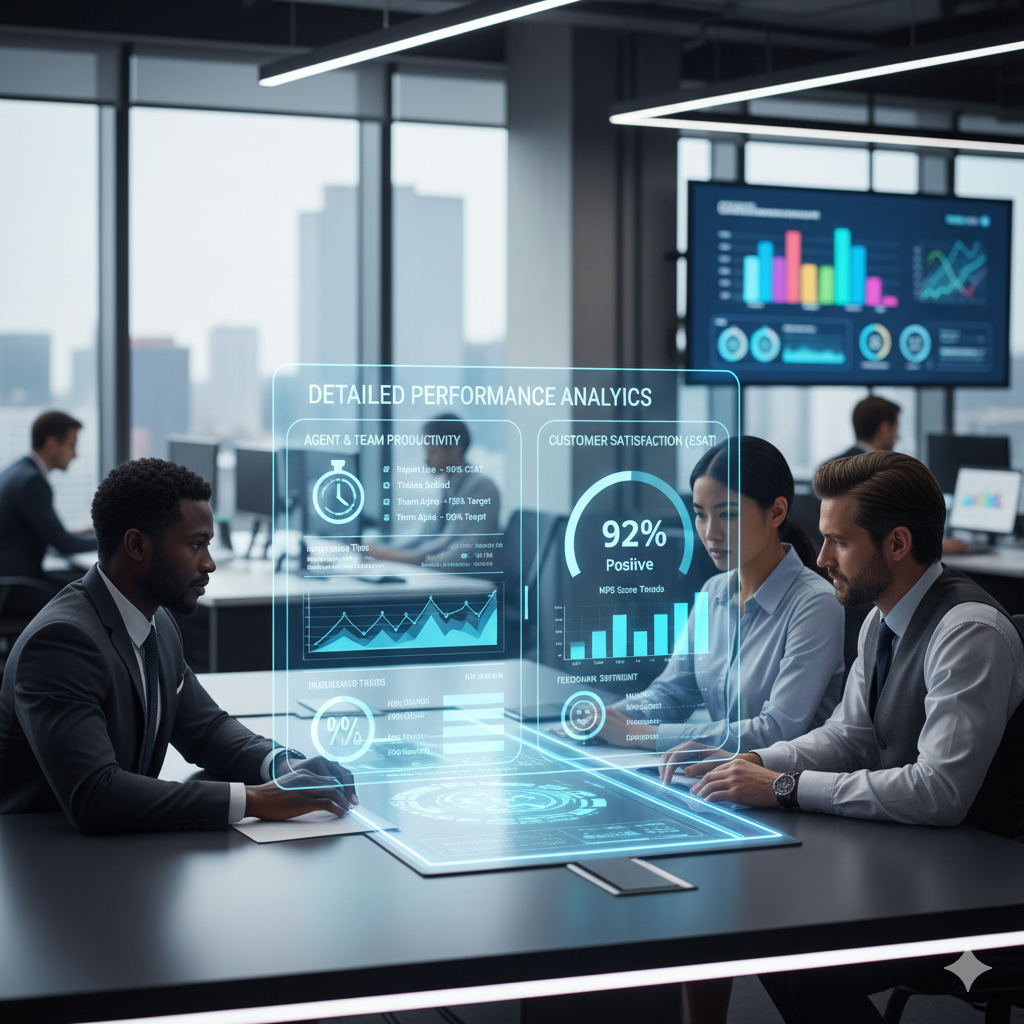 Dashboard com relatórios detalhados